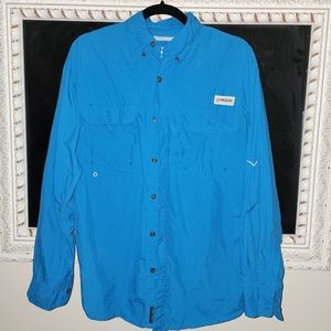Magellan Fish Gear Relaxed Fit Button Down Shirt
